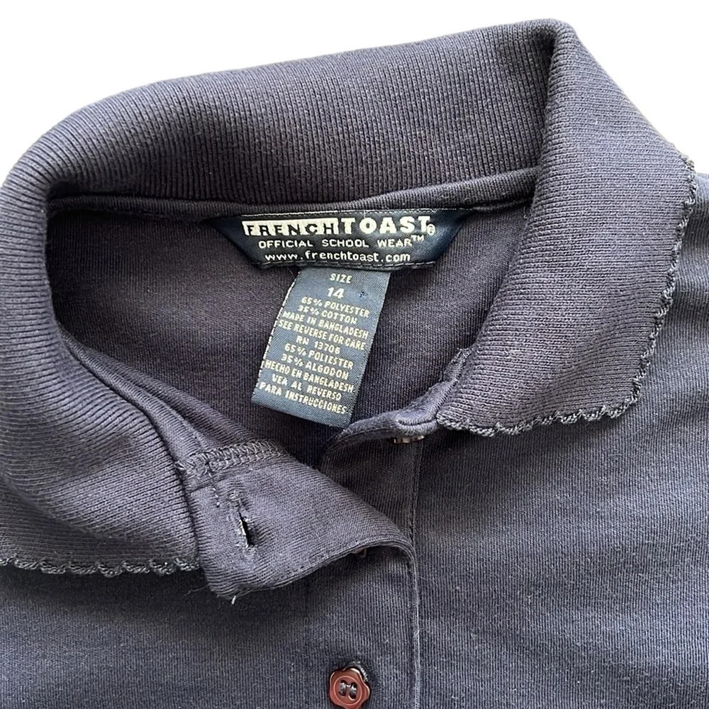 French Toast Girls long sleeve blue shirt - Picture 2 of 5